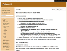 Tablet Screenshot of dixon11.wikis.birmingham.k12.mi.us