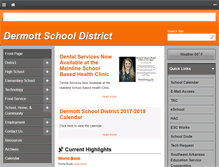 Tablet Screenshot of dermott.k12.ar.us