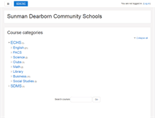 Tablet Screenshot of moodle.sunmandearborn.k12.in.us