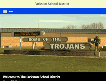 Tablet Screenshot of parkston.k12.sd.us