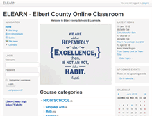 Tablet Screenshot of elearn.elbert.k12.ga.us