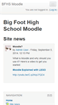 Mobile Screenshot of moodle.bigfoot.k12.wi.us