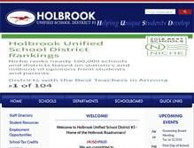 Tablet Screenshot of holbrook.k12.az.us