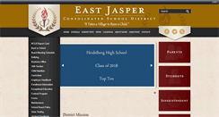 Desktop Screenshot of eastjasper.k12.ms.us