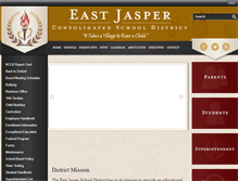 Tablet Screenshot of eastjasper.k12.ms.us