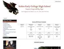 Tablet Screenshot of earlycollege.stokes.k12.nc.us