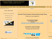Tablet Screenshot of camasvalley.k12.or.us