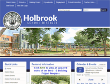 Tablet Screenshot of holbrook.k12.ma.us