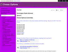 Tablet Screenshot of choiceoptions.wiki.farmington.k12.mi.us