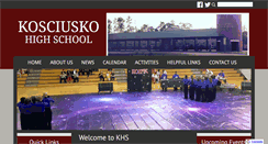 Desktop Screenshot of kosciuskohs.ksd.k12.ms.us