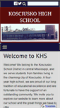 Mobile Screenshot of kosciuskohs.ksd.k12.ms.us