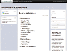 Tablet Screenshot of moodle.ridgway.k12.co.us