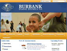 Tablet Screenshot of burbank.k12.il.us