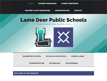 Tablet Screenshot of lamedeer.k12.mt.us