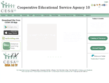 Tablet Screenshot of cesa10.k12.wi.us