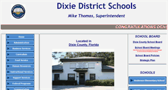 Desktop Screenshot of dixieschools.dixie.k12.fl.us