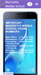 Mobile Screenshot of mms.marinette.k12.wi.us