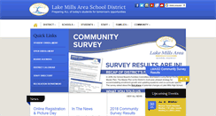 Desktop Screenshot of lakemills.k12.wi.us
