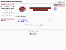 Tablet Screenshot of moodle.btownccs.k12.in.us