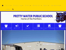 Tablet Screenshot of prettywater.k12.ok.us