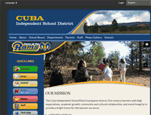 Tablet Screenshot of cuba.k12.nm.us