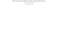 Desktop Screenshot of moodle.holliston.k12.ma.us
