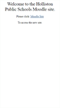 Mobile Screenshot of moodle.holliston.k12.ma.us