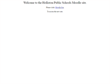 Tablet Screenshot of moodle.holliston.k12.ma.us