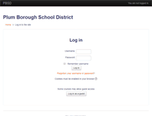 Tablet Screenshot of moodle.pbsd.k12.pa.us