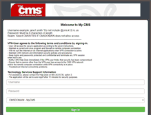 Tablet Screenshot of my.cms.k12.nc.us