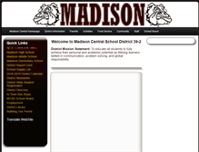 Tablet Screenshot of madison.k12.sd.us