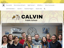 Tablet Screenshot of calvin.k12.ok.us