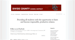 Desktop Screenshot of divide-co.k12.nd.us