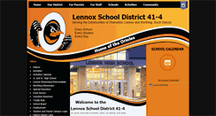 Desktop Screenshot of lennox.k12.sd.us