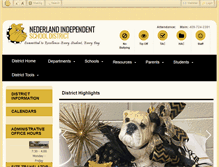 Tablet Screenshot of nederland.k12.tx.us