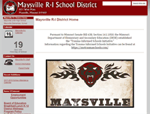 Tablet Screenshot of maysville.k12.mo.us