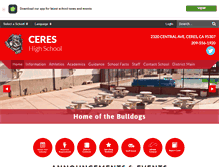 Tablet Screenshot of chs.ceres.k12.ca.us