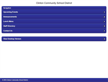 Tablet Screenshot of clinton.k12.wi.us