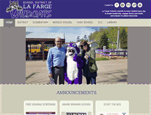 Tablet Screenshot of lafarge.k12.wi.us