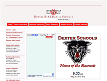 Tablet Screenshot of dexter.k12.mo.us