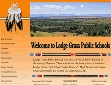 Tablet Screenshot of lodgegrass.k12.mt.us