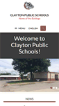 Mobile Screenshot of clayton.k12.ok.us
