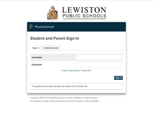 Tablet Screenshot of powerschool.lewiston.k12.me.us