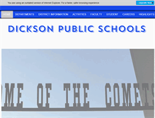 Tablet Screenshot of dickson.k12.ok.us