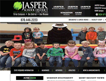 Tablet Screenshot of jasper.k12.ar.us
