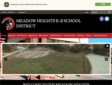 Tablet Screenshot of meadowheights.k12.mo.us