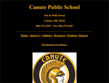 Tablet Screenshot of canute.k12.ok.us