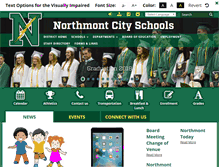 Tablet Screenshot of northmont.k12.oh.us