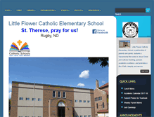 Tablet Screenshot of little-flower.k12.nd.us