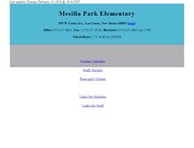 Tablet Screenshot of mesillapark.lcps.k12.nm.us